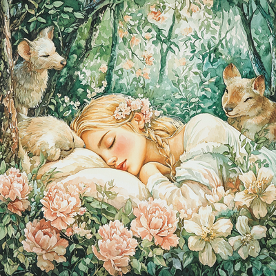 Aurora's Enchanted Slumber - Disney Inspired Painting By Numbers Kit