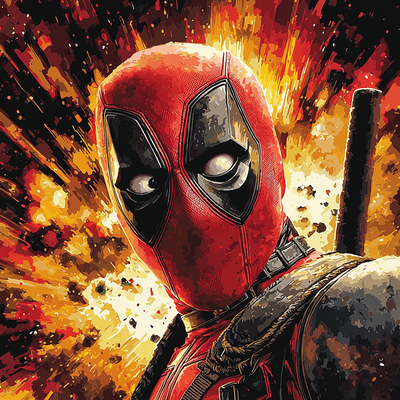 Ryan Reynolds: The Quirky Charm Of Deadpool Paint By Numbers Kits