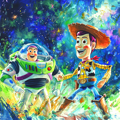 Toy Story Galactic Showdown - Disney Inspired Painting Number Kit