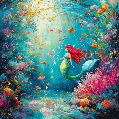 Ariel's Secret Cove - Disney Inspired Painting By Numbers Kit