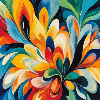 Georgia O'Keeffe Inspired Kaleidoscope Animal Patterns Paint By Numbers