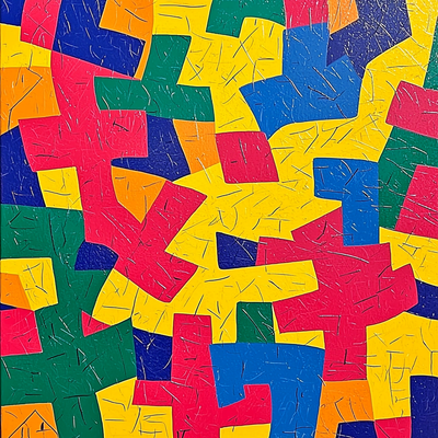 Keith Haring Inspired Joyful Patterns Painting By Numbers Kit