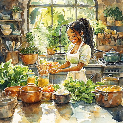 Tiana's Magical Kitchen - Disney Inspired Paint By Numbers Art