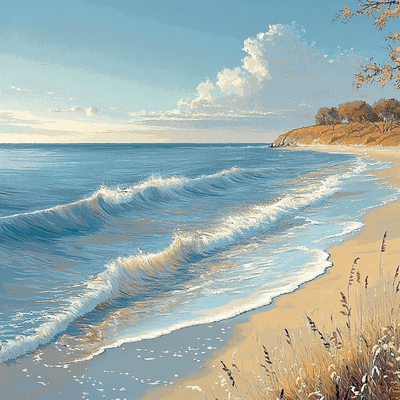 Winslow Homer Inspired Serene Shoreline Paint By Numbers Art