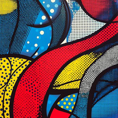 Roy Lichtenstein Inspired Patterned Expressions Paint By Numbers