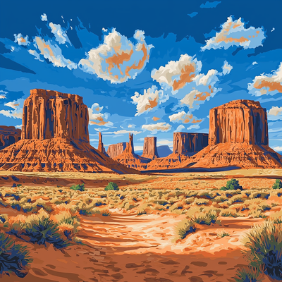 Monument Valley - Utah Paint By Number