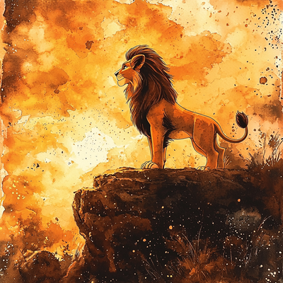 Simba's Royal Adventure - Disney Inspired Painting By Numbers Kit