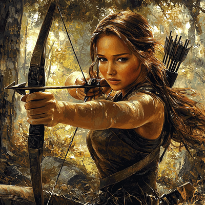 Jennifer Lawrence: From Katniss To Stardom Paint By Numbers Kits