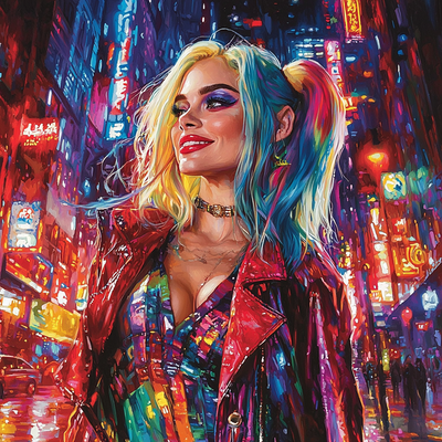 Margot Robbie: From Harlequin Havoc To Cinematic Splendor Painting Number Kit