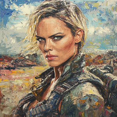 Charlize Theron: The Fearless Warrior Of Furiosa Paint By Numbers Art