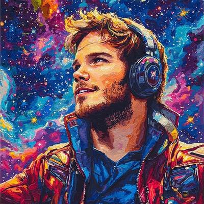 Chris Pratt: The Heart Of Star-Lord's Adventure Paint By Numbers