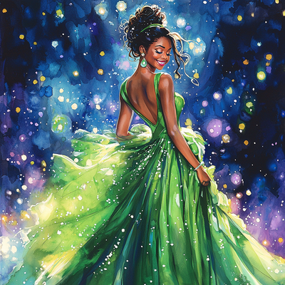 Disney Tiana Magical Adventure - Disney Inspired Number Painting