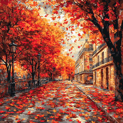 Camille Pissarro Inspired Autumn Reverie Painting By Numbers Kit