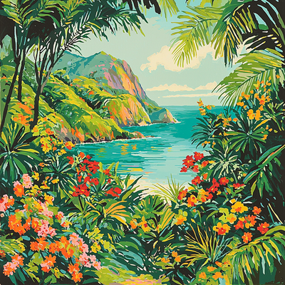 Paul Gauguin Inspired Gauguin's Tropical Escape Paint By Number