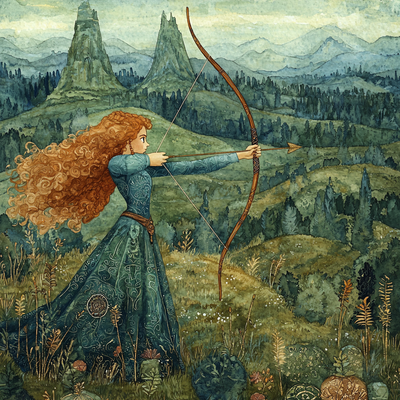 Merida's Highland Gathering - Disney Inspired Painting By Numbers Kit