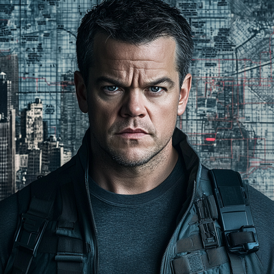 Matt Damon: Mastering Intrigue From The Bourne Legacy Painting Number Kit