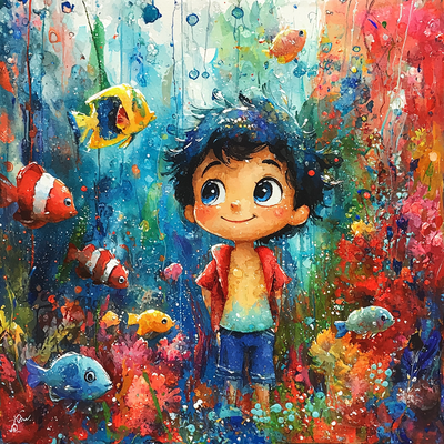 Sebastian's Underwater Harmony - Disney Inspired Painting Number Kit