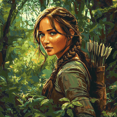 Jennifer Lawrence: From The Hunger Games To Cinematic Grace Painting Number Kit