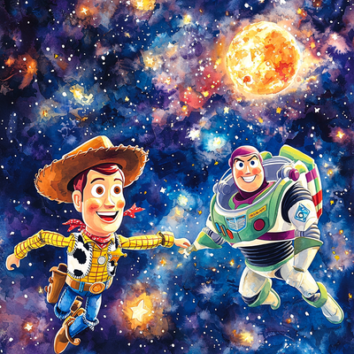 Toy Story Galaxy Quest - Disney Inspired Paint By Numbers Kits