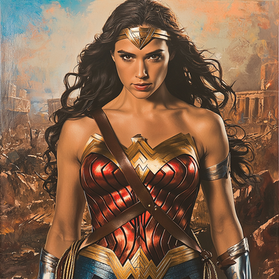 Gal Gadot: Inspiring The Amazonian Warrior Within Paint By Numbers