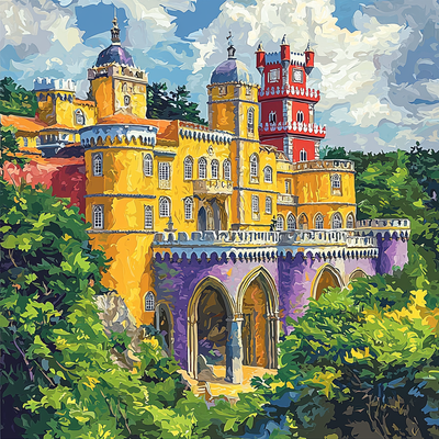 Pena Palace - Sintra Paint By Number