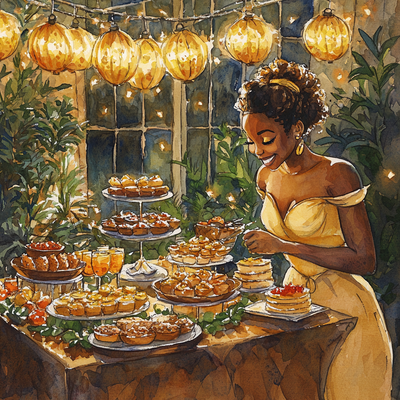 Tiana's Festive Feast - Disney Inspired Painting By Numbers Kit