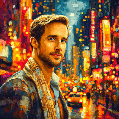 Ryan Gosling: The Charismatic Dreamer Of Cinema Paint By Numbers Art