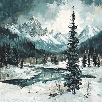 Ansel Adams Inspired Wilderness Majesty Paint By Numbers Kits