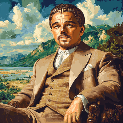 Leonardo DiCaprio: The Visionary Voyager Of The Screen Paint By Numbers