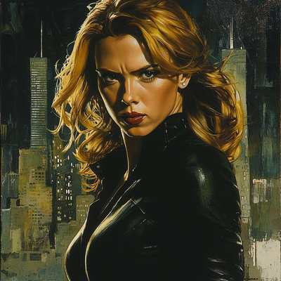 Scarlett Johansson: The Allure Of The Black Widow Paint By Numbers