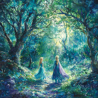 Frozen 2's Mystical Forest - Disney Inspired Painting By Numbers Kit