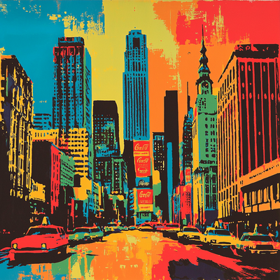 Andy Warhol Inspired Cityscape Symphony DIY Paint By Numbers