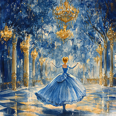 Cinderella's Castle Ball - Disney Inspired Painting By Numbers Kit