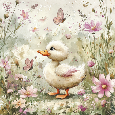 Daisy Duck's Floral Fantasy - Disney Inspired Number Painting