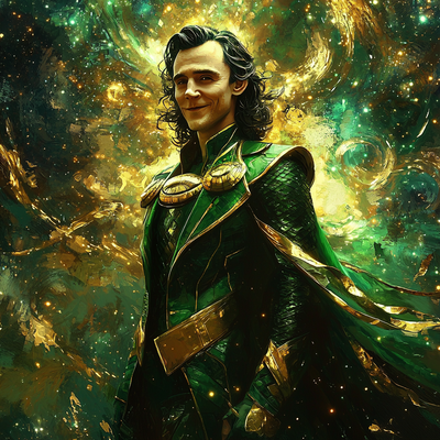 Tom Hiddleston: The Mischievous Spirit Of Loki Paint By Numbers Art