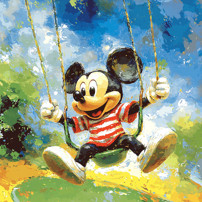 Mickey's Joyful Playground - Disney Inspired Painting By Numbers Kit