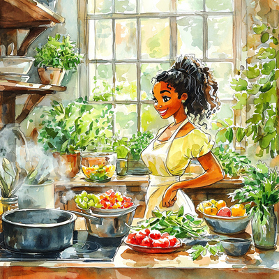 Tiana's Dreamy Kitchen - Disney Inspired Numbered Painting Kits