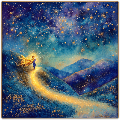 Rapunzel's Starry Escape - Disney Inspired Number Painting