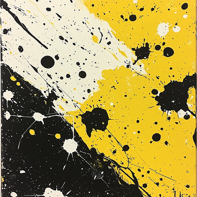 Jackson Pollock Inspired Pollock's Energetic Whirl Paint By Number