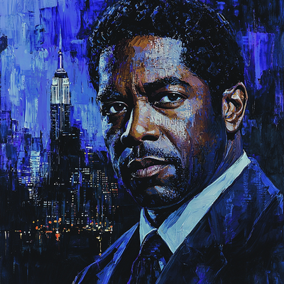 Denzel Washington: The Leading Man's Resonance Number Painting