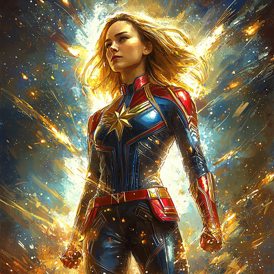 Brie Larson: Empowering The Marvel Universe Paint By Numbers Kits