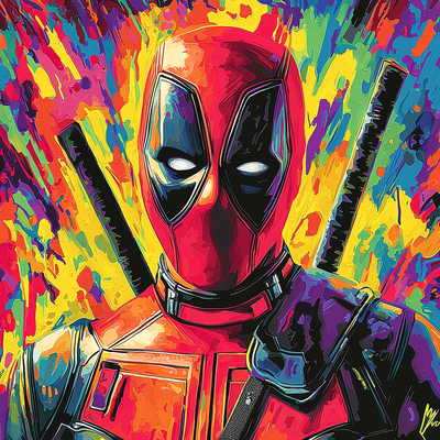 Ryan Reynolds: The Dashing Wit Behind Deadpool Paint By Numbers Art