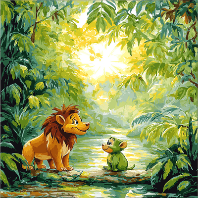 Pumbaa And Timon's Jungle Fun - Disney Inspired Painting By Numbers Kit