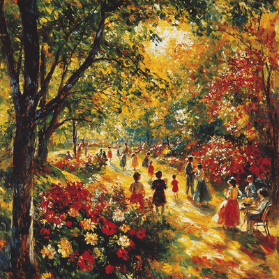 Pierre-Auguste Renoir Inspired Sunny Afternoon Paint By Numbers Art