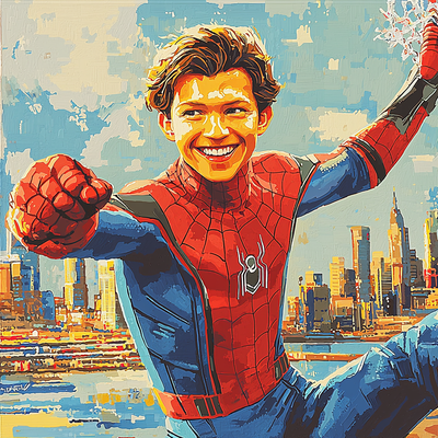 Tom Holland: The Young Spirit Of Spider-Man Paint By Numbers Kits