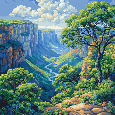 Blyde River Canyon - South Africa Paint By Number