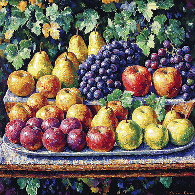 Paul Cézanne Inspired Fruits Of The Garden Numbered Painting Kits