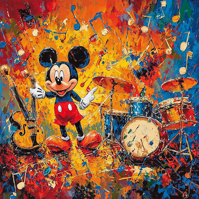 Mickey's Music Festival - Disney Inspired Painting Number Kit