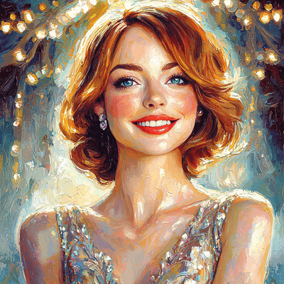 Emma Stone: The Artistry Of A La La Land Muse Painting Number Kit