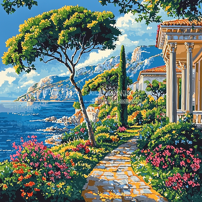 Raphael Inspired Raphael's Garden Sanctuary Paint By Number